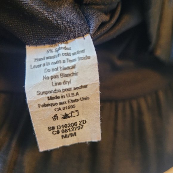 G.L.A.M. One Shoulder Black Dress with Bottom Ruffles Size Medium - Picture 9 of 9